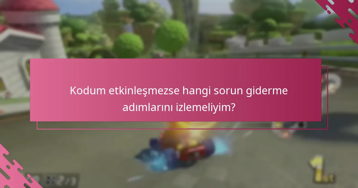 Kodu kullandıktan sonra avantajları nasıl etkinleştiririm?