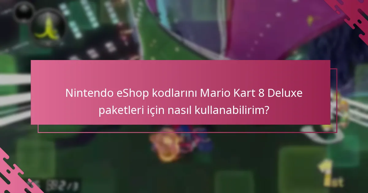 Nintendo eShop kodlarının paketler için sınırlamaları nelerdir?